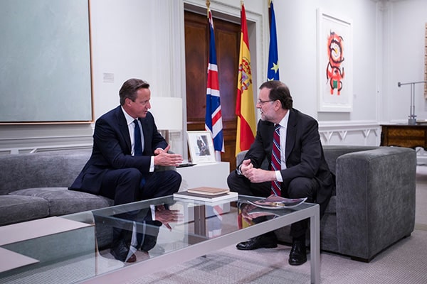 David Cameron y Mariano Rajoy se reúnen en el palacio de la Moncloa el pasado 4 de septiembre. Foto: Adam Brown / Crown Copyright (CC BY-NC-ND 2.0)