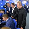 Vladimir Putin y Dmitry Medvedev durante su visita al comando de campaña de Rusia Unida el pasado 18 de septiembre. Foto: Kremlin (CC BY 4.0).