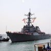 The Arleigh Burke-class guided missile destroyer USS Ross (DDG 71) arrives at Naval Station Rota, Spain. Photo: Mass Communication Specialist 3rd Grant Wamack / US Navy (CC BY-ND 2.0)