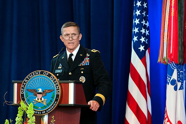Michael Flynn, nombrado asesor de Seguridad Nacional por Trump, en 2012. Foto: Erin A. Kirk-Cuomo / DoD (Dominio público)