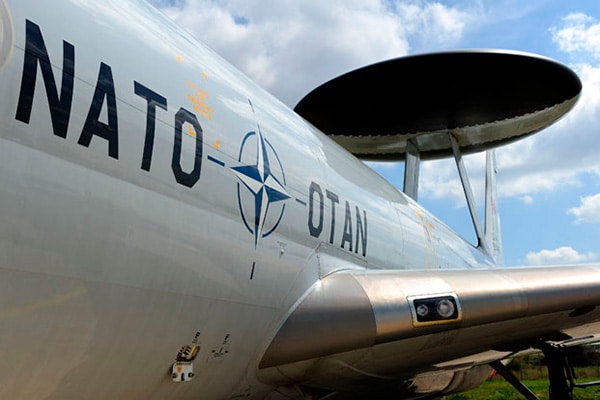A NATO E3A AWACS at the Trapani-Birgi military base in Trapani, Italy. Photo: NATO (CC BY-NC-ND 2.0)