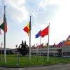 Flags member countries at the NATO Headquarters in Brussels. Photo: NATO North Atlantic Treaty Organization (CC BY-NC-ND 2.0)