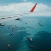 Plane overflying Singapore. Photo: Shawn Ang (@shawnanggg)