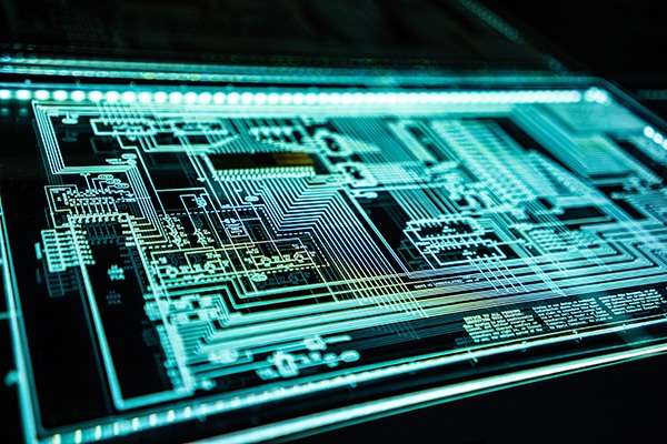 Blue led panel. Photo: Adi Goldstein (@adigold1)