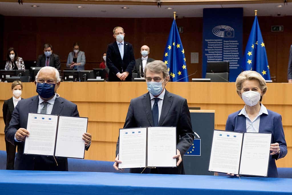 ‘We finally have our Conference on the Future of Europe!’: now, what do we do with it?Participation of Ursula von der Leyen, at the signature of the Joint Declaration on the Conference on the Future of Europe, Brussels. Photo: Etienne Ansotte- EC Audiovisual Service / © European Union, 2021
