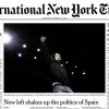 Portada del International New York Times, 22 de marzo de 2015