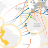 Principales flujos de tráfico de cocaína hacia Europa (detalle). Mapa: EMCDDA y Europol