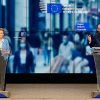 Ursula von der Leyen, presidenta de la Comisión Europea, y Charles Michel, presidente del Consejo Europeo, durante la rueda de prensa del Consejo Europeo extraordinario de julio. Foto: ©European Union 2020