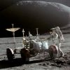 Rover lunar de la misión Apolo 15. Foto: NASA/David Scott (Dominio público)