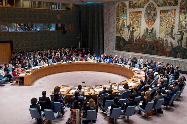 Reunión del Consejo de Seguridad de la ONU en el 15º aniversario de la resolución 1325 sobre Mujeres, Paz y Seguridad (13/10/2015). Foto: ONU/Rick Bajornas/Cia Pak. Blog Elcano