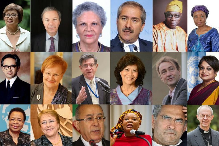Las guerras de los hombres fuertes, la red global de las mujeres mediadoras. Miembros del Consejo Asesor de Alto Nivel en Mediación. Imágen vía UN Political Affairs @UN_DPA. Blog Elcano