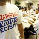 Volunteers from a Latin group in the counties of Orange and Osceola. (Hilda M. Perez). Photo: Orlando Sentinel. Elcano Blog