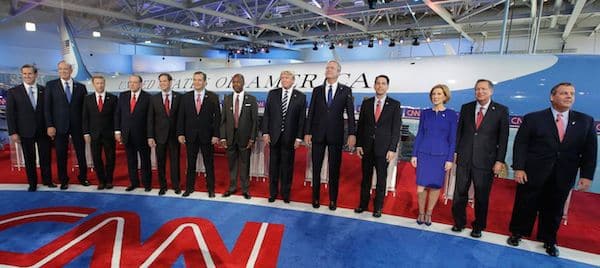 Debate de las primarias del Partido Republicano en CNN (16/9/2015). Foto: ABC News. Blog Elcano