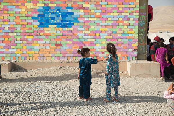 Niños en un campo de refugiados Arbat, en el norte de Irak. Foto: Jared Kohler / Comisión Europea / Flickr