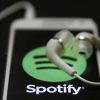 Smartphone con la app de Spotify, el único "unicornio" europeo. Foto: downloadsource.fr / Flickr