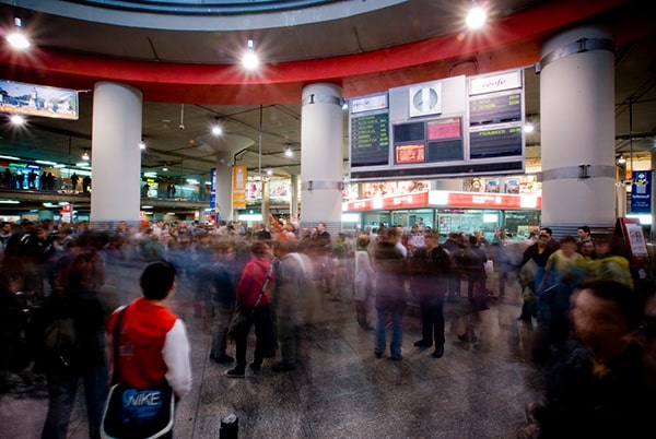 Vestíbulo de la estación de Atocha, en Madrid. Foto: Antonio García (CC BY-NC 2.0)