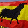 Bandera de España con toro. Campeonato Europeo de Atletismo 2010. Blog Elcano