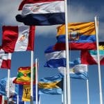 Latin American countries flags at the III Cumbre CELAC Costa Rica 2015. Photo: Luis Astudillo C. - Cancillería del Ecuador (CC BY-SA 2.0)