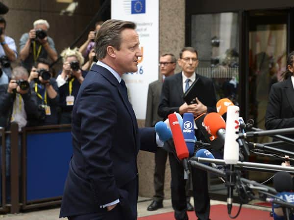 El primer ministro británico, David Cameron, llega a la reunión del Consejo Europeo del pasado 28 de junio, poco después del referéndum. Foto: The Prime Minister's Office / Flickr. CC BY-NC-ND 2.0.