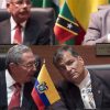 Raúl Castro y Rafael Correa. VII Cumbre de las Américas - ABCnews.com. Blog Elcano