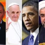 Raúl Castro, Pope Francis, Barack Obama and Hassan Rouhani. Elcano Blog