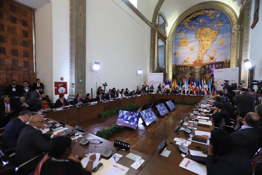 Reunión ministros y vice ministros de Exteriores CELAC 2020 en Ciudad de México (9/1/2020). Foto: CELAC 2020 México / Secretaría de Relaciones Exteriores, Gobierno de México. Blog Elcano