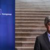Mário Centeno, presidente del Eurogroupo durante la video conferencia del pasado 9 de abril. Foto: ©European Union, 2020