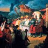 Carlomagno recibe la sumisión de Widukindo en Paderborn (Ary Scheffer, 1840)