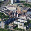 Chemnitz y el poder de la extrema derecha en Alemania oriental. Vista aérea de Chemnitz, Alemania.