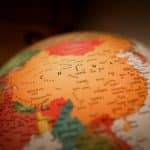 Soft power put to the test. China on a glowing globe with political borders. Photo: Christian Lue (@christianlue). Elcano Blog