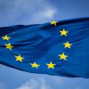 The new Digital Compass at the EU. European Union flag. Photo: Christian Lue (@christianlue). Elcano Blog