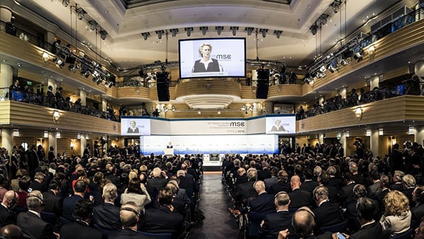Conferencia de Seguridad de Munich 2016. Discurso de apertura de Ursula von der Leyen, ministra de Defensa de Alemania (12/2/2016). Foto: MSC / Kuhlmann. Blog Elcano