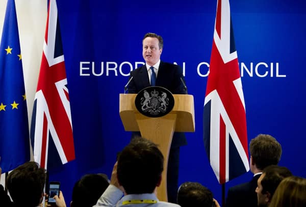 UK Prime Minister David Cameron. National briefings of the European Council (20/2/2016). Photo: © European Union. Elcano Blog