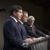 De izquierda a derecha: Ahmet Davutoglu (Primer Ministro de Turquía), Donald Tusk (Presidente del Consejo Europeo) y Jean-Calude Juncker (Presidente de la Comisión Europea. Foto: Unión Europea. Uso no comercial. Blog Elcano