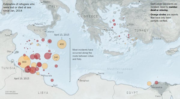 What’s Behind the Surge in Refugees Crossing the Mediterranean Sea / The New York Times. Elcano Blog