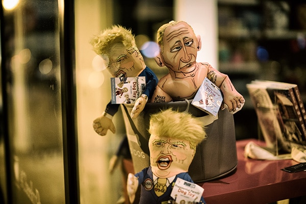 Muñecos de Donald Trump y Vladimir Putin. Foto: Mike Maguire (CC BY 2.0)