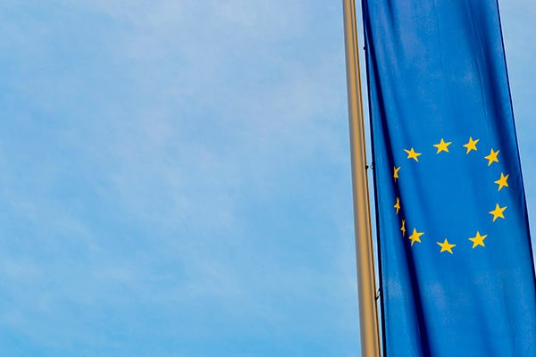 Bandera de la Unión Europea.