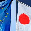 EU and Japan flags. Photo: Elcano Royal Institute