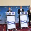 Rueda de prensa conjunta de Donald Tusk, Jens Stoltenberg y Jean-Claude Juncker en la cumbre de Varsovia el pasado julio. Foto: NATO
