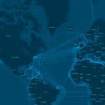 Conectography. Interactive map charting the growth of the modern fibre optic network (1989-2019). Source: Message in the Deep, by Builtvisible. Elcano Blog