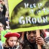 Year one of Trump’s energy policy. Demonstrator against the Dakota Access Pipeline at a rally in Philadelphia.