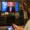 El secretario general de Naciones Unidas António Guterres durante el encuentro virtual con la prensa para pedir un alto al fuego mundial durante la pandemia del coronavirus (COVID-19) (23/3/2020). Foto: UN Photo/Eskinder Debebe. Blog Elcano