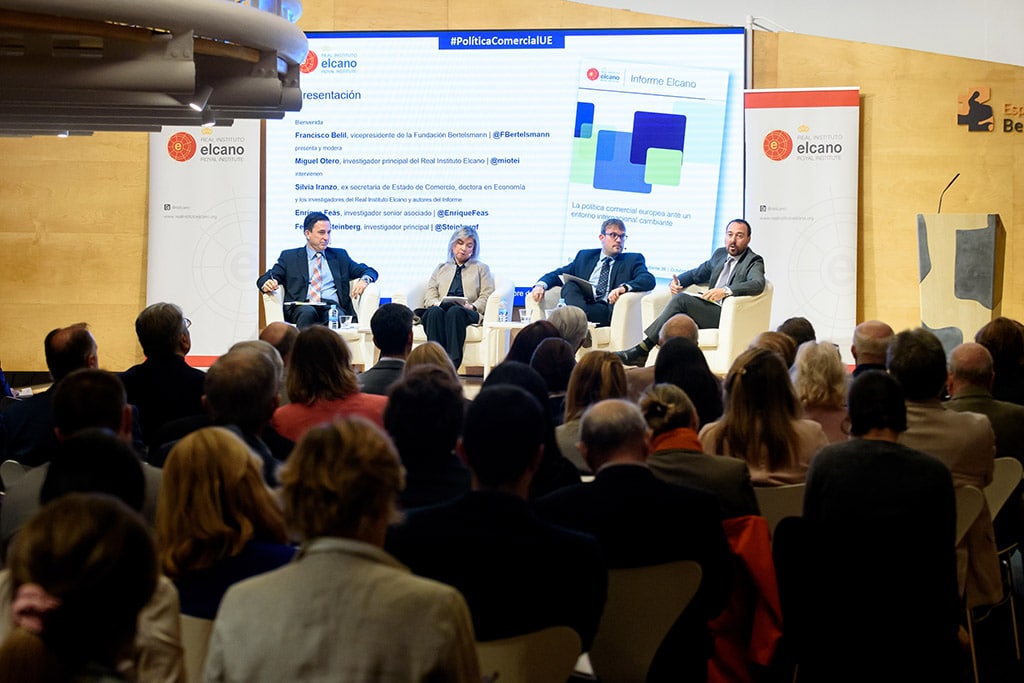 Presentación del Informe Elcano 26 “La política comercial europea ante un entorno internacional cambiante”. Foto: Real Instituto Elcano. Blog Elcano