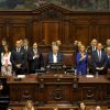 Juramentación de Luis Lacalle Pou como presidente y Beatriz Argimón como vicepresidenta de la República Oriental del Uruguay en el Palacio Legislativo (en el centro, el senador José Mujica). Foto: Presidencia de la República del Uruguay. Blog Elcano