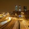 M-30 y Cuatro Torres Business Area, en Madrid. Foto: Luis García (CC BY-SA 2.0)
