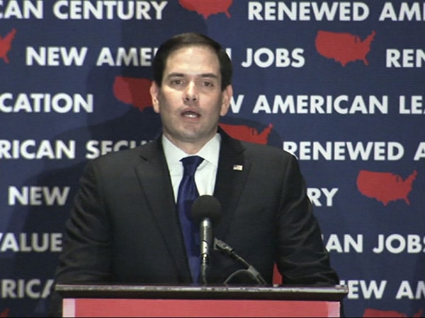 EEUU 2016: Marco Rubio renuncia a la campaña en el Partido Republicano (15/3/2016). Imagen vía AP.org. Blog Elcano