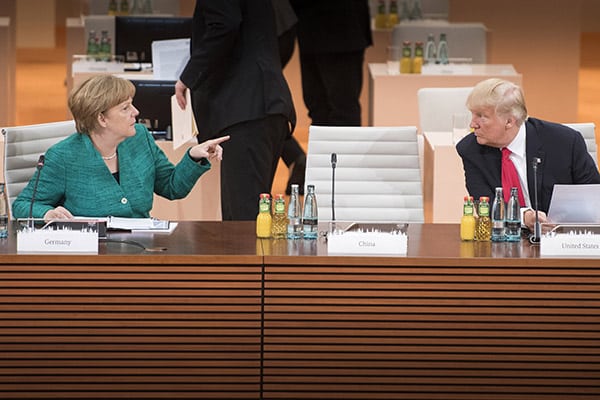 From the G20 to the G-Zero: global governance without Trump? Angela Merkel and Donald Trump. Photo: © Bundesregierung/Bergmann / G20. Blog Elcano