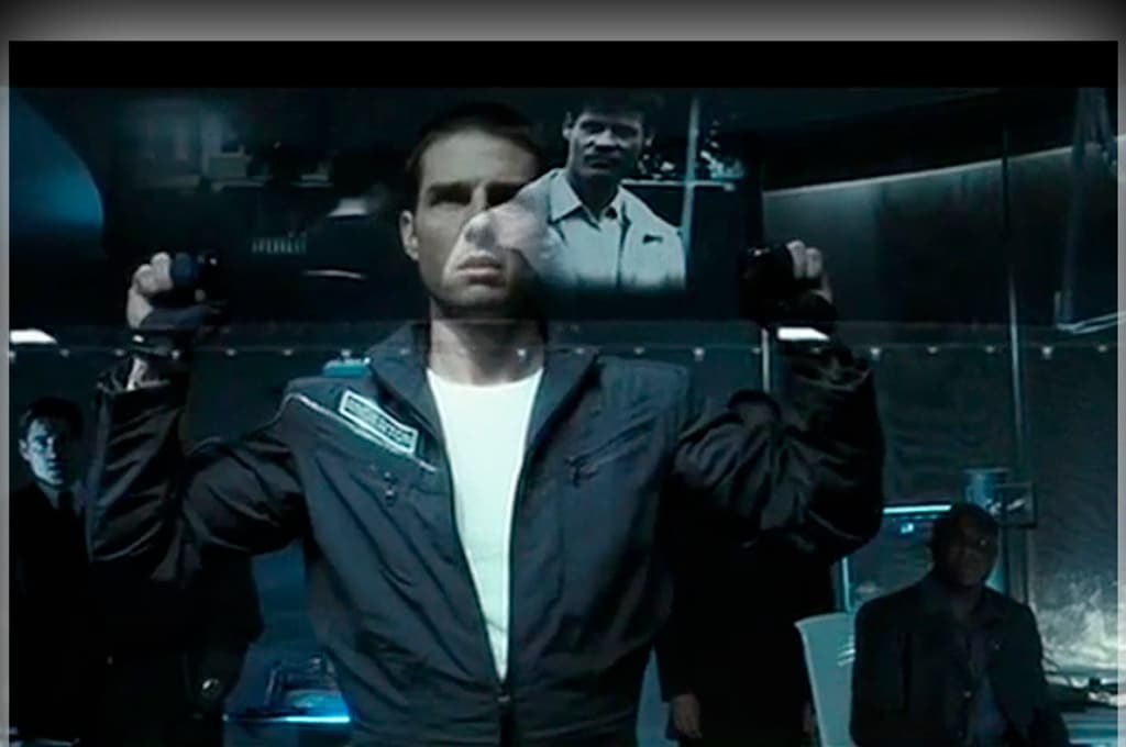 Prevención del crimen y predicción de delitos: ¿en qué punto está España? Imagen de la película “Minority Report”, de Steven Spielberg (2002). Foto: Rosa Menkman (CC BY 2.0). Blog Elcano