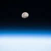 La Luna desde la Estación Espacial Internacional, el pasado 3 de agosto. Foto: NASA/Joel Kowsky (CC BY-NC 2.0)