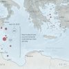 Mapa de inmigrantes fallecidos o desaparecidos en el Mediterráneo. Fuente: New York Times